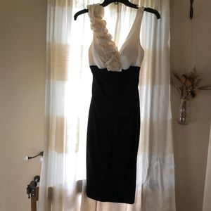 Black and white dress with flowers